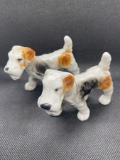 Pair Vintage Porcelain Wire