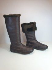 Camper Brown Leather Boots Fur