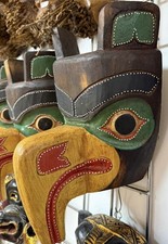 Wooden mask 30x20 tribal - wooden, cm