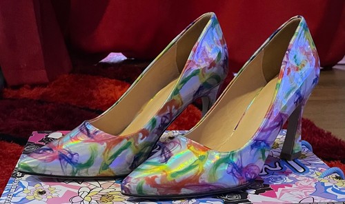 Multicoloured pointed shoes - pointed,