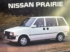 Nissan Prairie Car Sales Info Brochure 1987