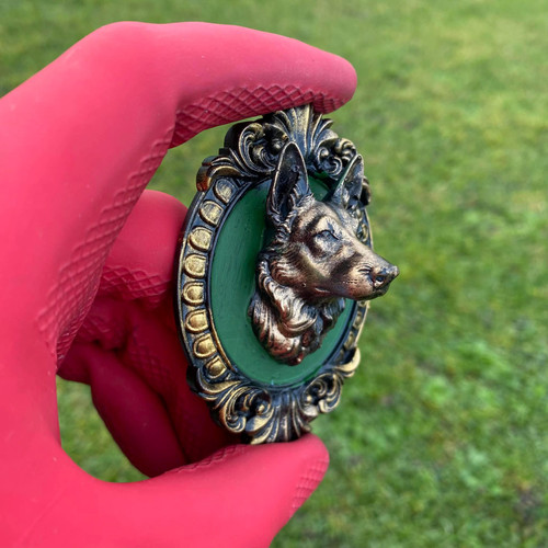 German shepherd frame - 3d,