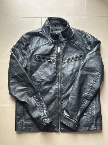 Firetrap faux leather biker - leather,