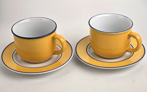 Pair vintage rayware yellow - of,