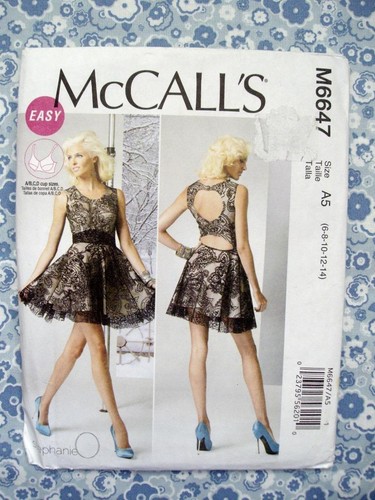Mccall m6647 dress sizes - -,