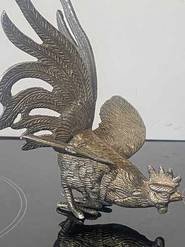 Fighting cockerel silver - fighting,