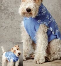 297 DOGS COAT SIZES S-XL DK CHARTED VINTAGE KNITTING PATTERN COPY