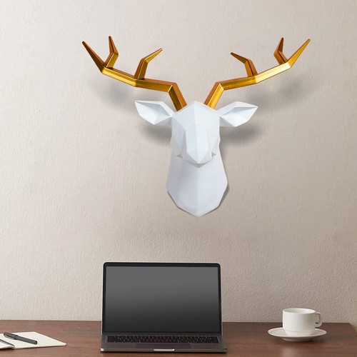 Deer head wall decor - 3d,