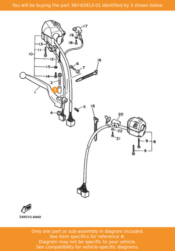 Yamaha collar lever 1 - collar,,