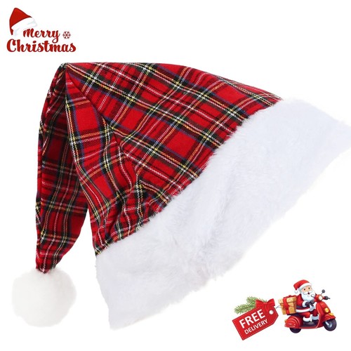 Christmas tartan santa - christmas,