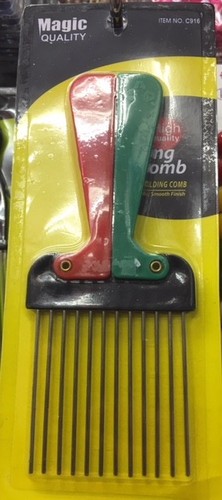 Afro comb metal - afro,