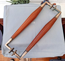 VINTAGE SALVAGED OAK BRASS