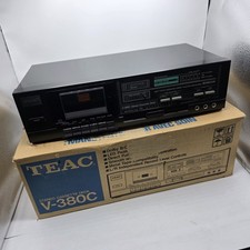Teac V-380C Stereo Cassette Deck Vintage Audio Equipment Boxed Tested Working