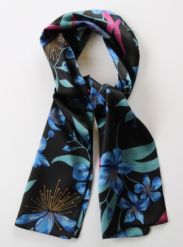 Ladies silk scarf - scarf., 48"