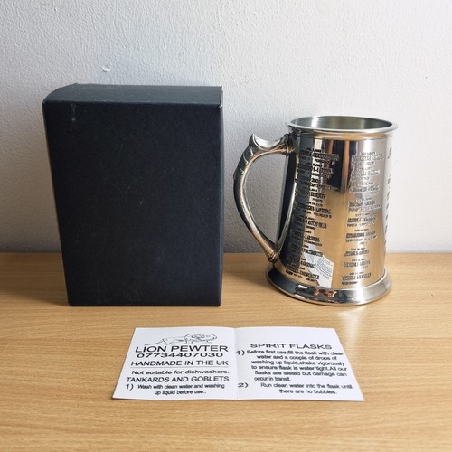 Arsenal pewter tankard pint - arsenal, fc