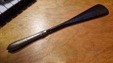 Antique 1900s Silver Handled Shoe Horn 12" long