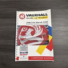 1993 VAUXHALL Rally Of Wales