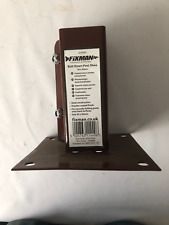 Bolt Down Fence Post Shoe 50mm X 50mm  Foot Base Support Bracket Powder Coated