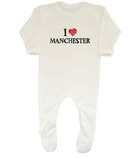 I Love Manchester Baby Grow