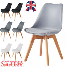 Set of 2/4/6 Dining Chairs Designer Chairs Wooden Home Office Commercial
