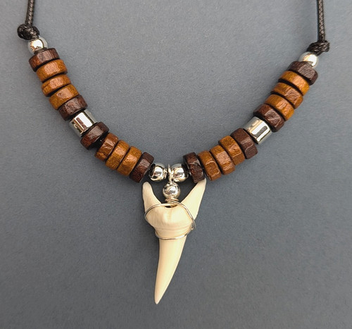 Large shark tooth necklace - shark,