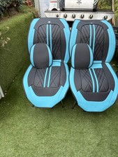 Brand New Unused Ultra Seat Covers For 2022 MG4 Ev In Black/Blue .