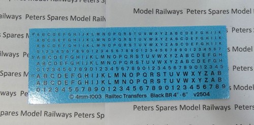 Railtec 4mm 1003 numeric - railtec,