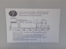 52F models GCR class 9N, LNER/BR A5/1 etched kit with gearbox for EM gauge