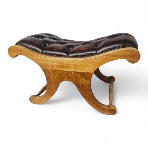 Vintage leather chesterfield - leather,