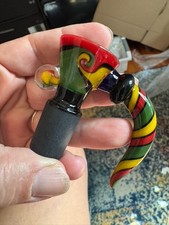 18mm  MUSHROOM GLASS  WiG WAG Spiral SLIDE Tobacco Glass Slide Bowl 18 mm male