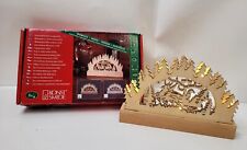 Christmas Decoration Christmas Santa Sleigh Silhouette Wooden Lights Konstsmide