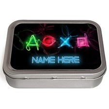 Personalised Tobacco Tin Gamer 2oz Baccy Storage Cigarette Playstation KSP221