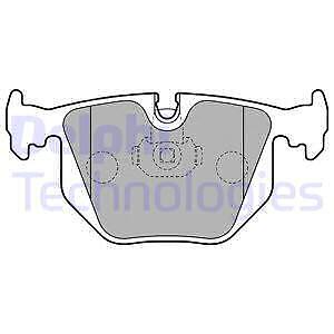 Lp1803 delphi brake pad - brake, set
