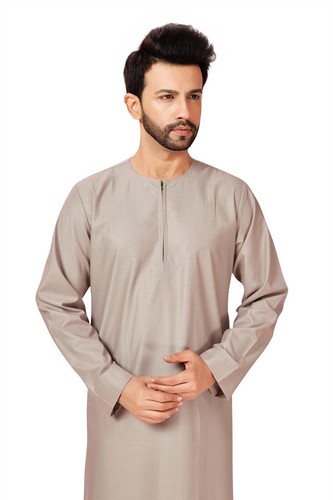 Omani cotton mens jubba peach - jubba,