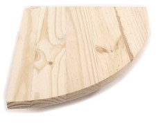 Wood Corner Shelf 19cm Wooden
