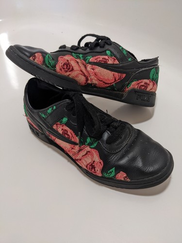 Fila rose flower floral black - fila,