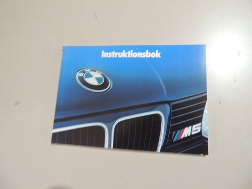 Instruction book bmw m5 - bmw,