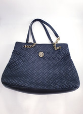 Anne Klein black faux leather