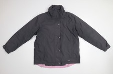 Joules Womens Grey Waterproof Mid-Length Rain Coat Jacket UK 14