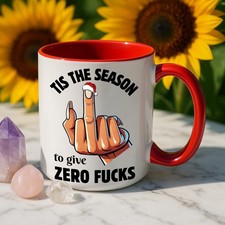 Rude Christmas Mug With Spoon