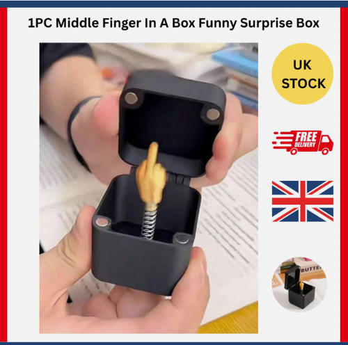 1pc middle finger box - middle, in