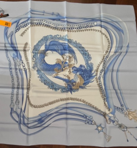 Wensli square silk - silk, scarf