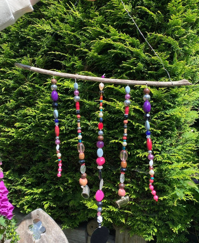 Handmade decretive beaded sun - decretive,