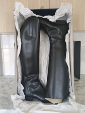 Sarm Hippique Dressage Black Long Riding Boots Size 42 UK 8 Leather