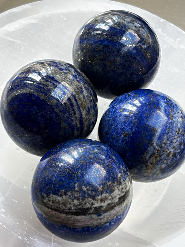 Natural lapis lazuli sphere - natural,