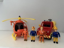Fireman Sam Mountain Rescue Helicopter & Venus Search Truck Vehicles Figures