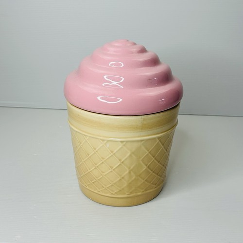 Cherry top ice cream - cream, cone