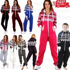 Mens Womens Kids Ladies Adult Aztec 1Onesie All In One Jumpsuit Hooded Playsuit