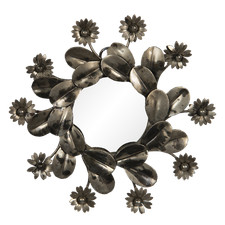 Sun flower mirror round - sun,