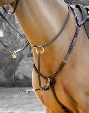LeMieux Breastplate (D-Ring Attachment) & Removable Martingale Hunter 3 Point